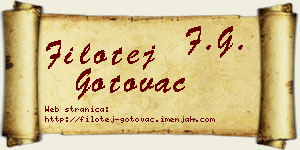 Filotej Gotovac vizit kartica